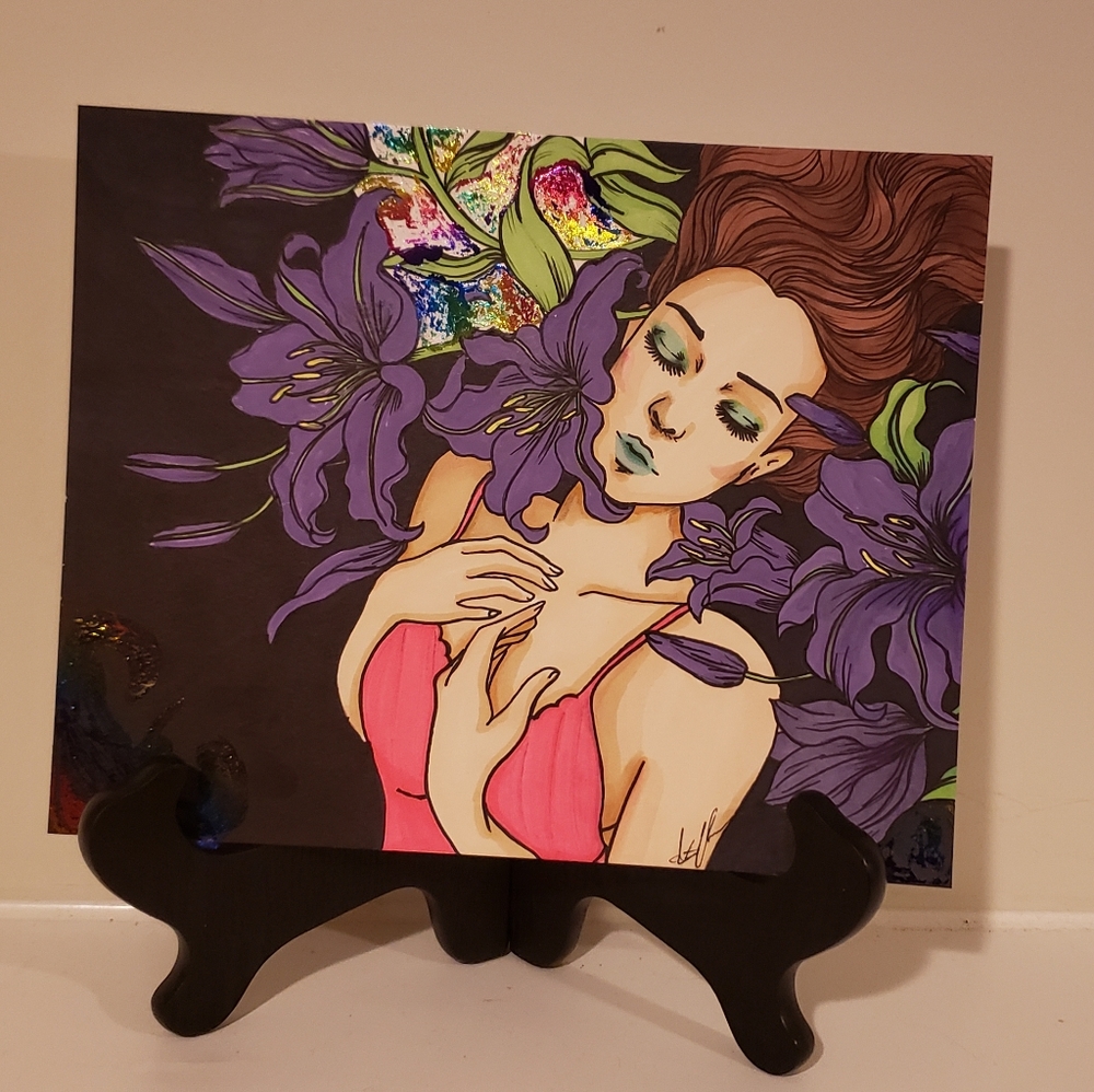 Girl in flowers